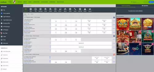 Codere Argentina - Apuestas en directo