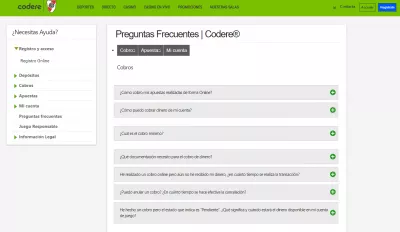 Codere Argentina - Preguntas Frecuentes