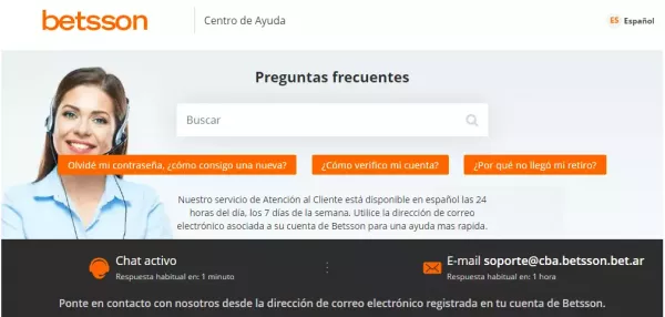 Betsson Review - Centro de Ayuda