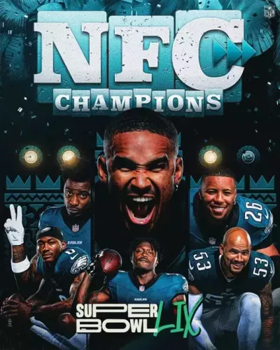 Super Bowl 2025 - Philadelphia Eagles Campeón de la NFC